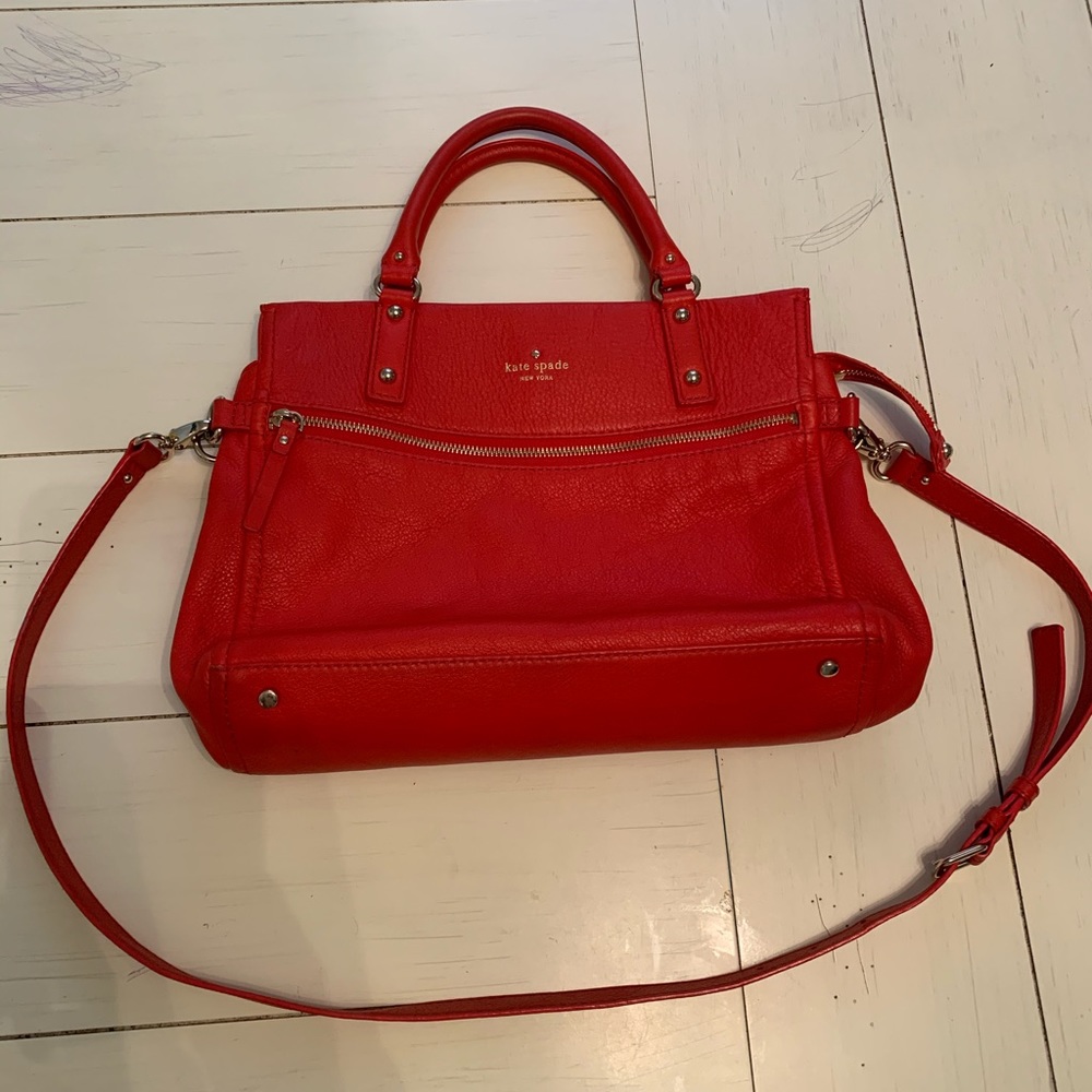 Red Kate spade hand bag